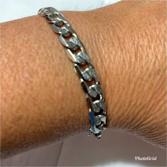 Other - Mens Chain 316L Stainless Steel Bracelet Horsewhip